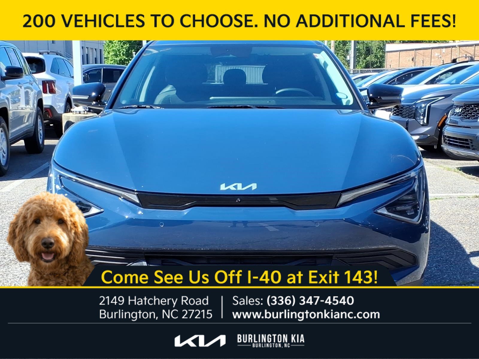 Certified 2025 Kia EV6 Light L/R with VIN 5XYC34JA8SG002403 for sale in Burlington, NC