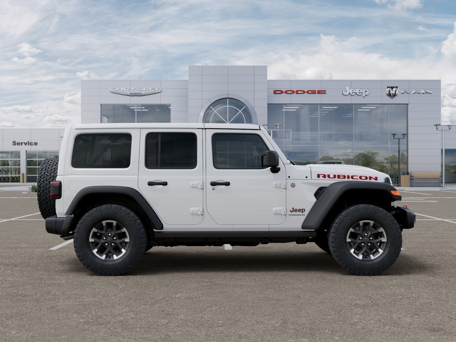 New 2026 Bright White Clear-Coat Exterior Paint Jeep Rubicon image 47