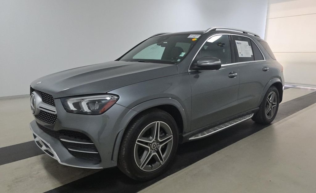 Certified Used 2022 Gray Mercedes-Benz GLE 450 image 1