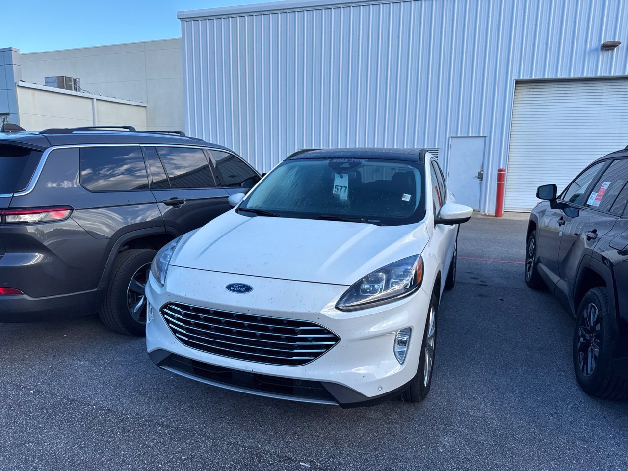 Used 2021 White Ford Titanium image 1