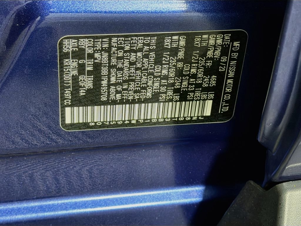 Used 2023 Caspian Blue Metallic Nissan SV image 31