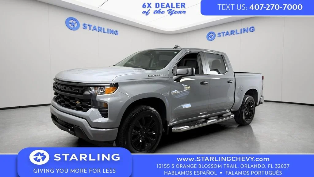 Used 2025 Slate Gray Metallic Chevrolet Custom image 1