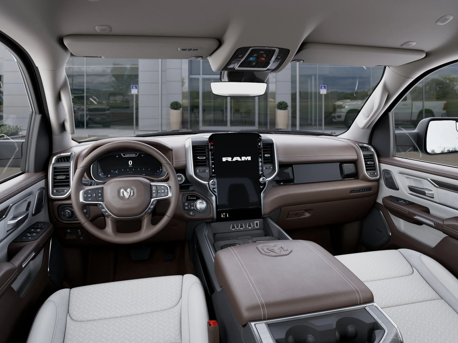 New 2026 Bright White Clear-Coat Exterior Paint RAM Laramie image 14