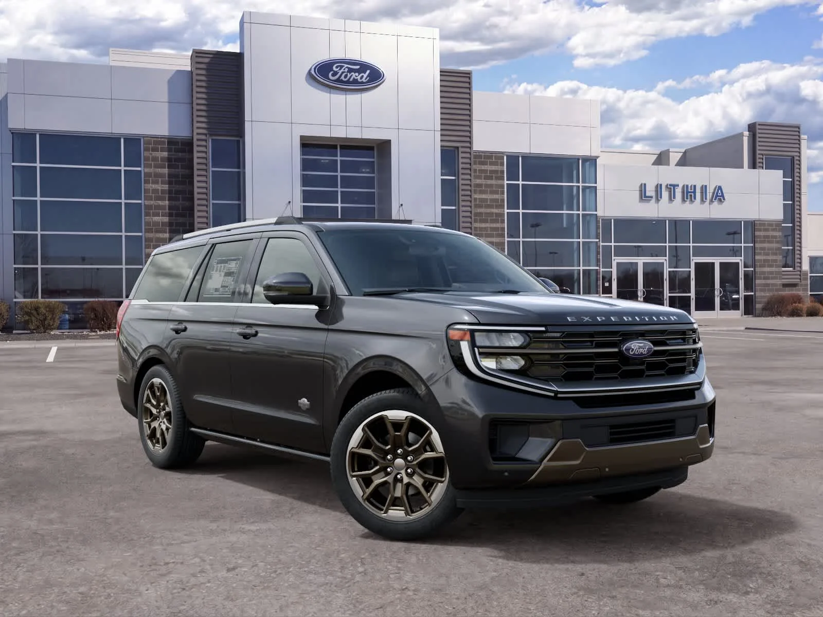 New 2027 Dark Matter Gray Metallic Ford King Ranch® image 4