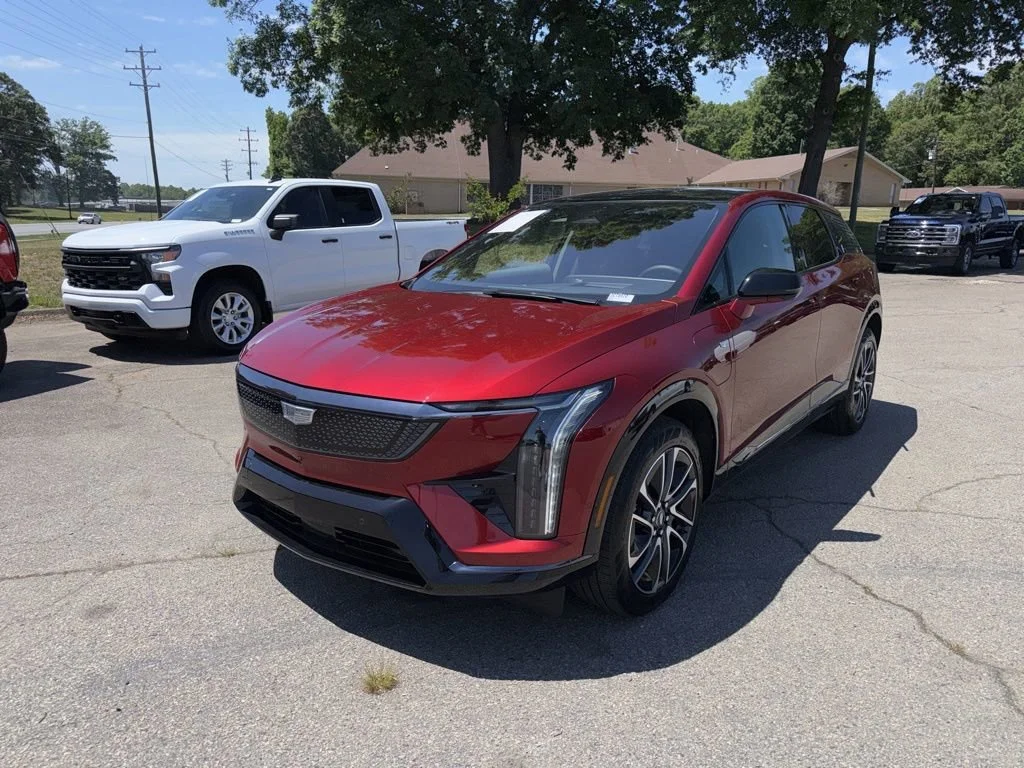 Radiant Red Tintcoat 2025 Cadillac OPTIQ Sport 2 AWD SUV / Crossover All-Wheel Drive