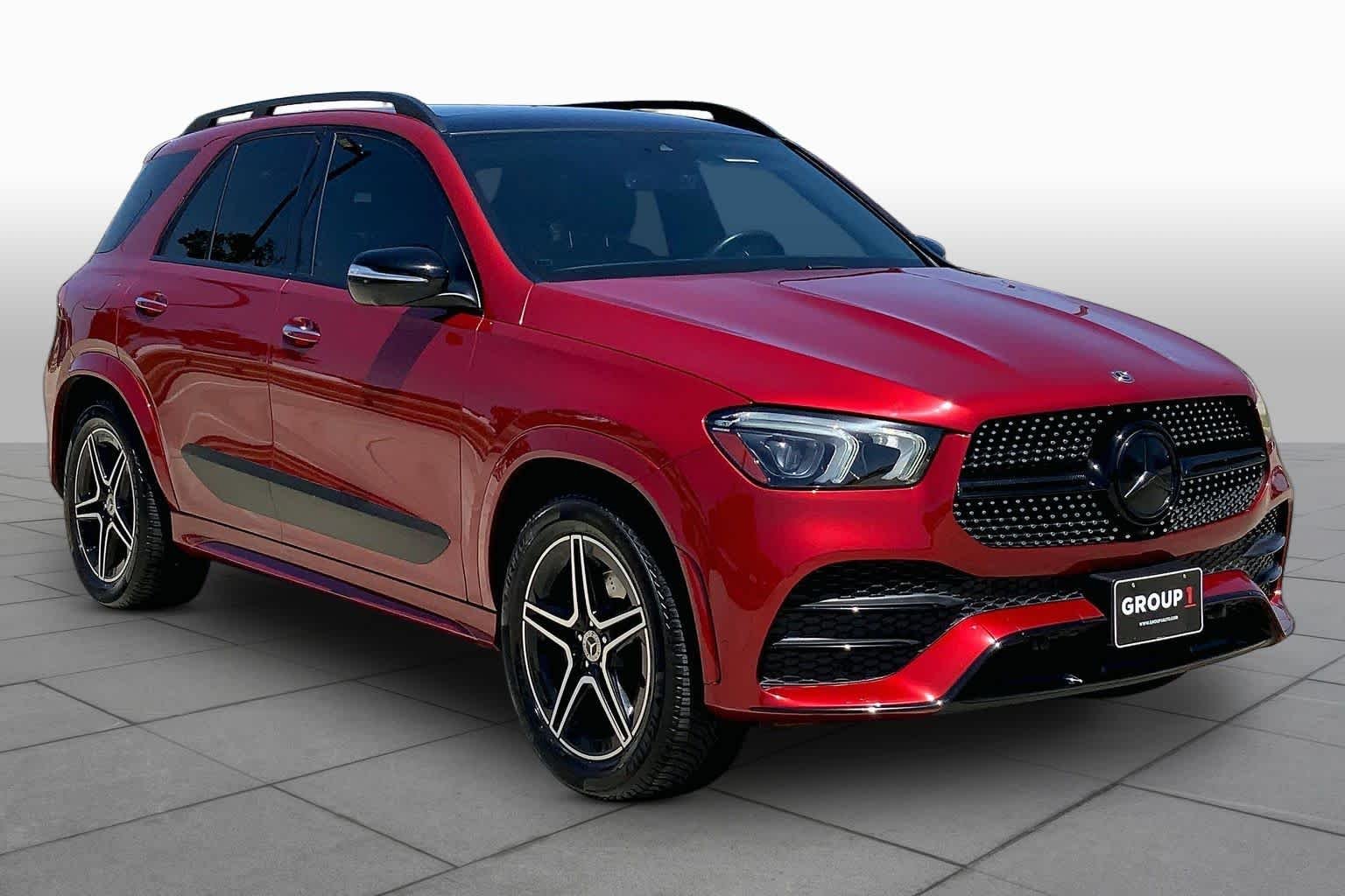 Used 2020 designo Cardinal Red Metallic Mercedes-Benz GLE 350 image 3