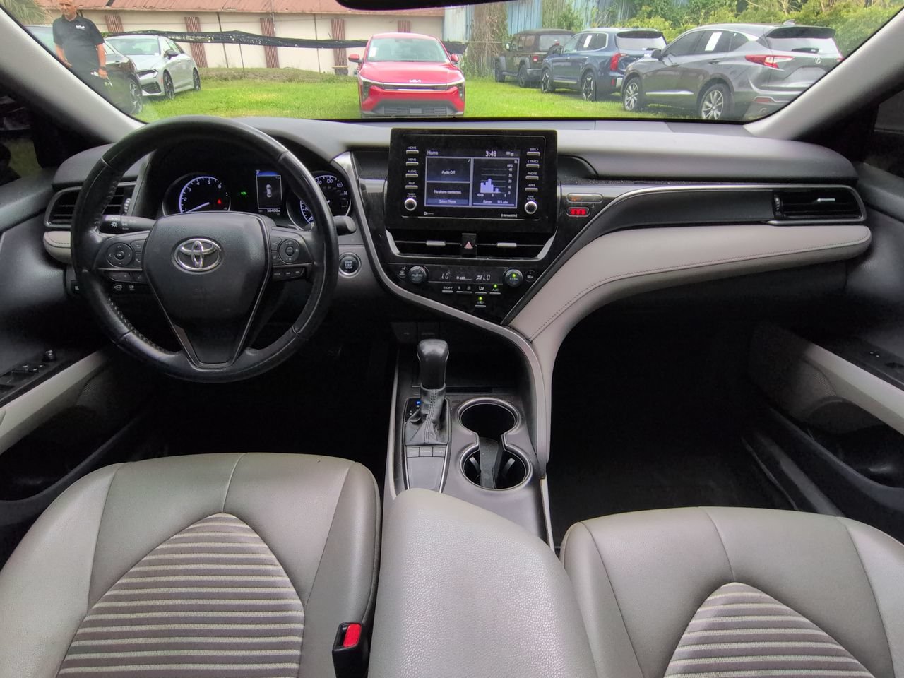 Used 2023 Midnight Black Metallic Toyota SE image 15