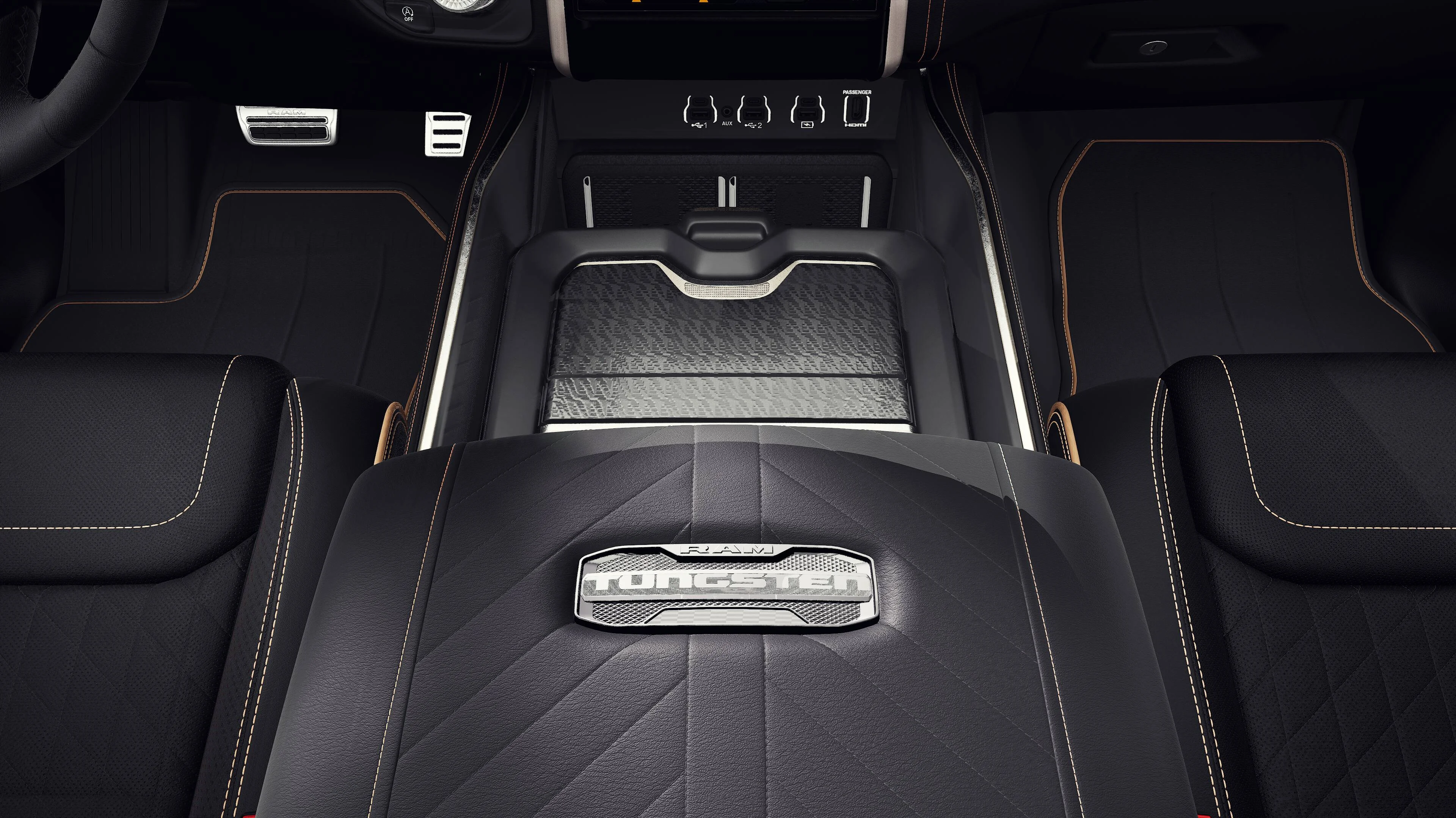 New 2027 Diamond Black Crystal Pearl-Coat Exterior Paint RAM Tungsten image 4