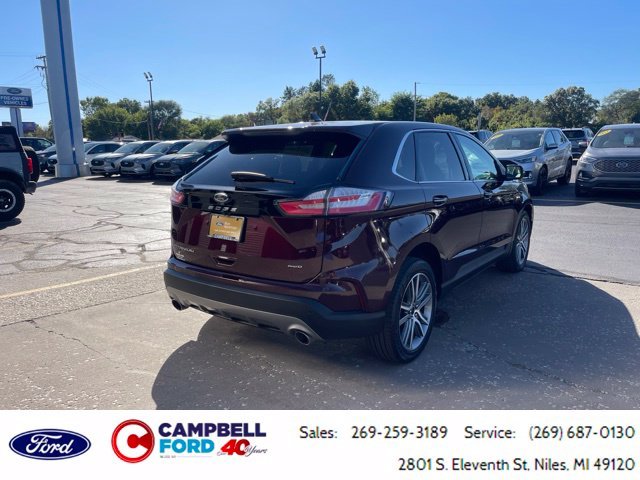 Certified Used 2023 Burgundy Ford Titanium image 3