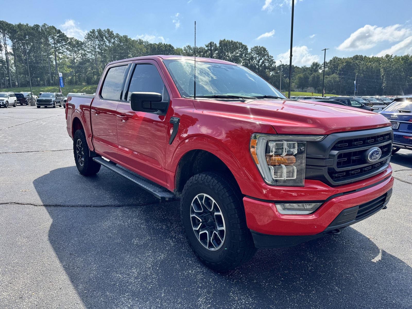 Used 2022 Race Red Ford XLT image 1