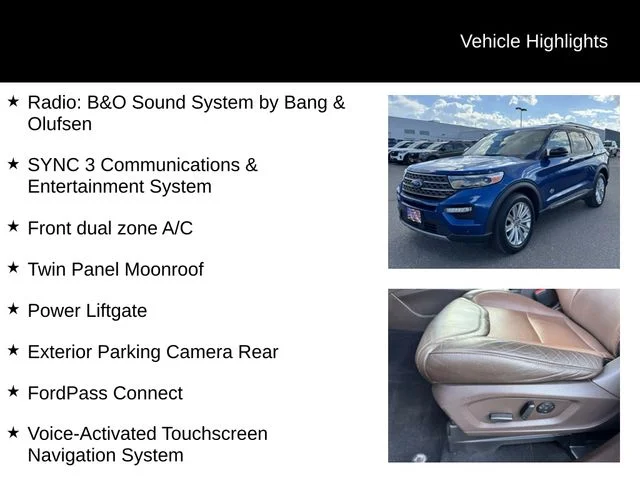 Used 2021 Blue Ford King Ranch image 8