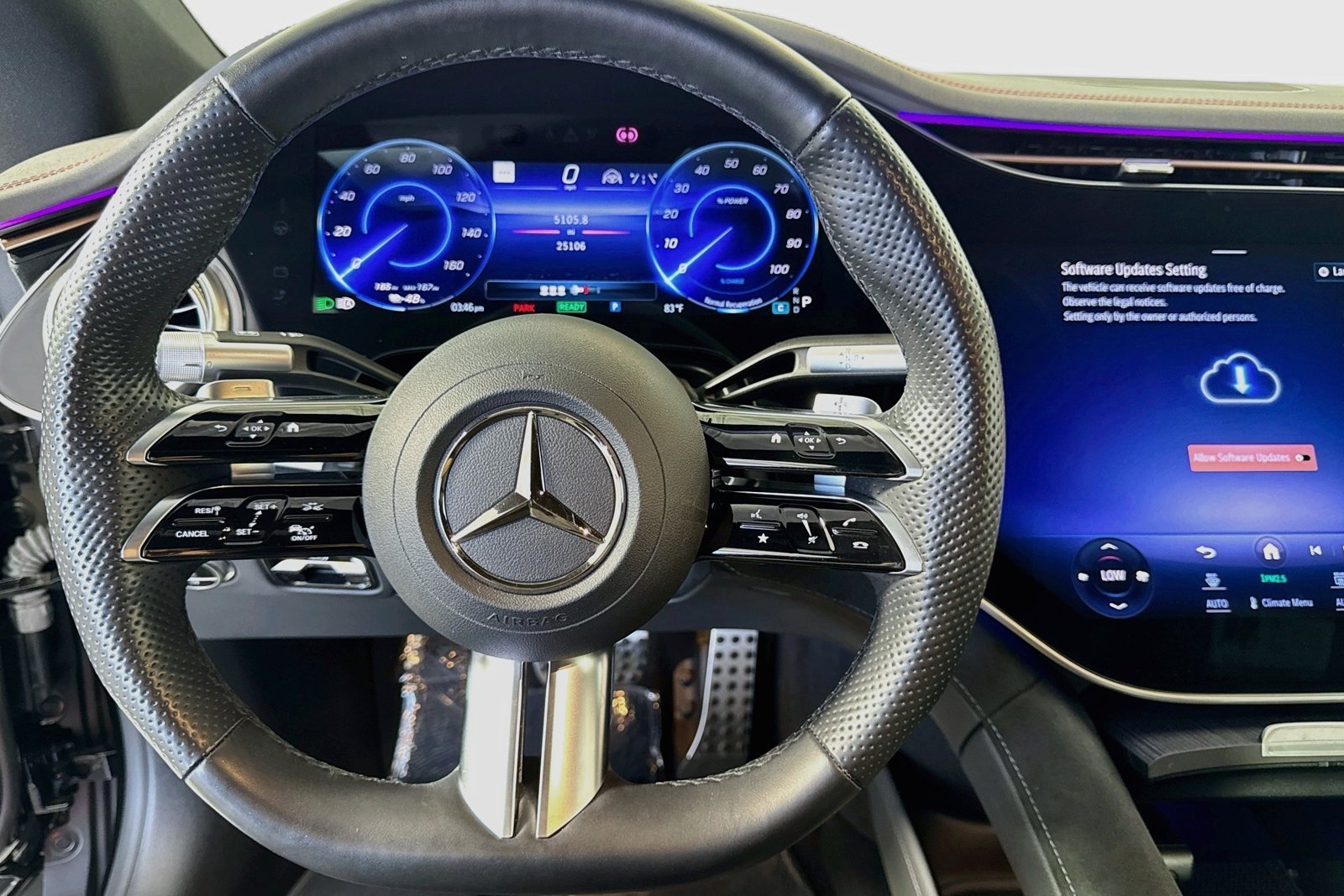 Certified Used 2024 Obsidian Black Metallic Mercedes-Benz EQS 450+ image 11