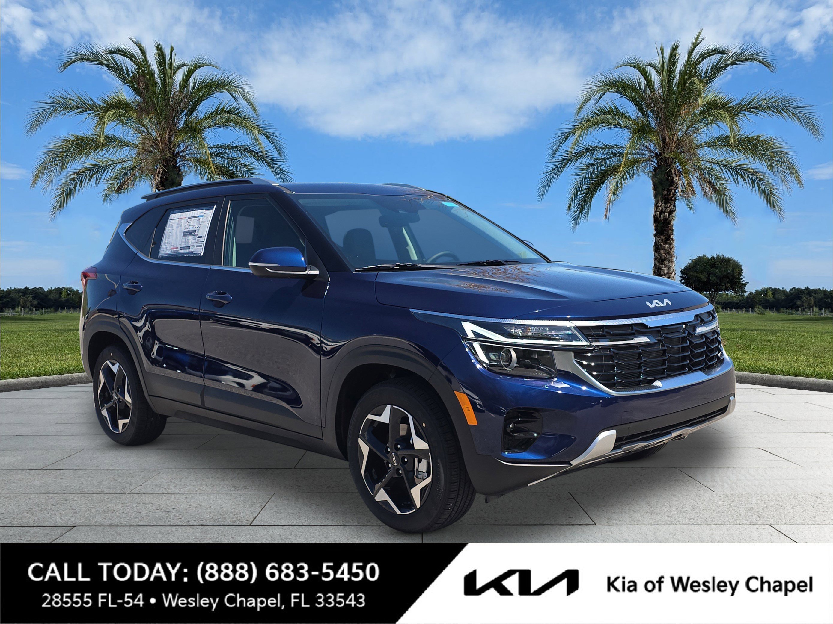 New 2026 Dark Ocean Blue Kia EX image 1