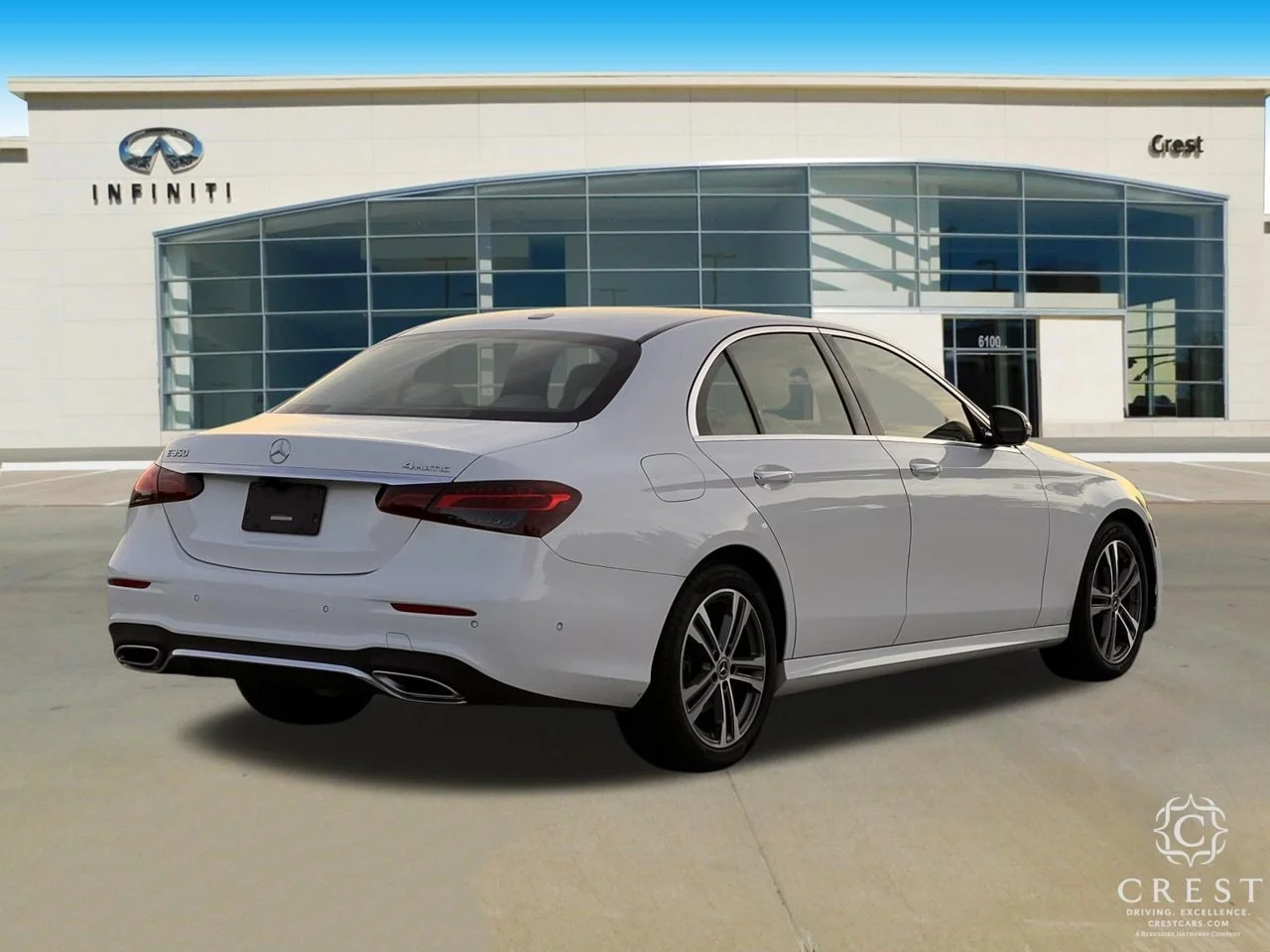 Used 2021 White Mercedes-Benz E 350 4MATIC® image 3