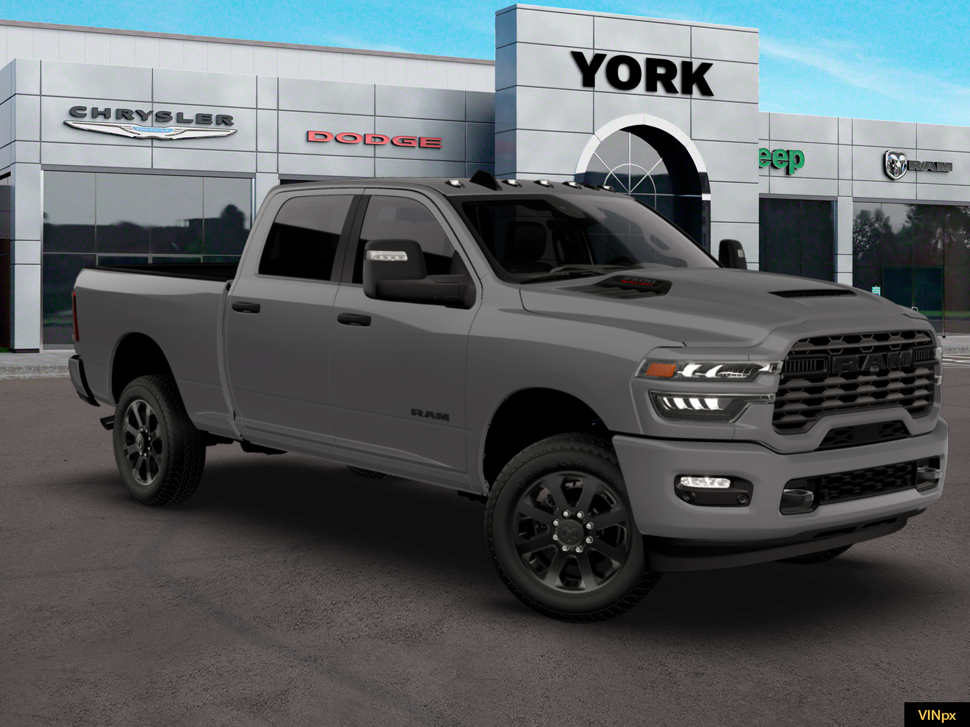 New 2026 Ceramic Gray Clear-Coat Exterior Paint RAM BIG HORN image 23
