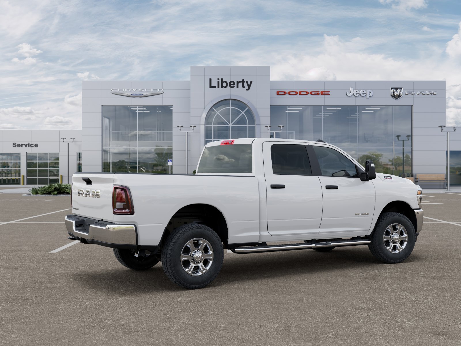 New 2026 Bright White Clear-Coat Exterior Paint RAM Big Horn image 35