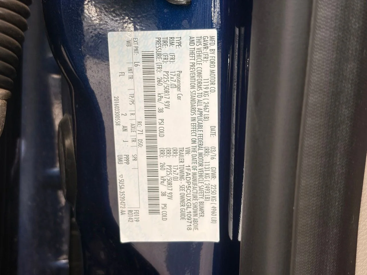 Used 2016 Kona Blue Ford SEL image 33
