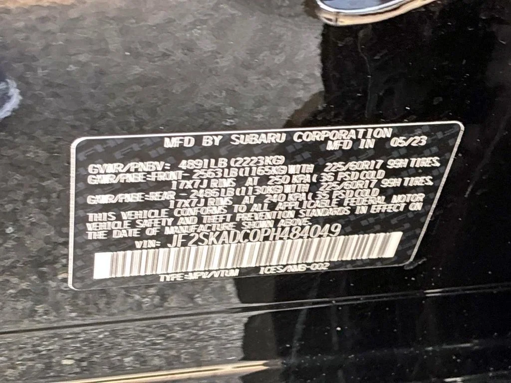 Used 2023 Crystal Black Silica Subaru Premium image 22