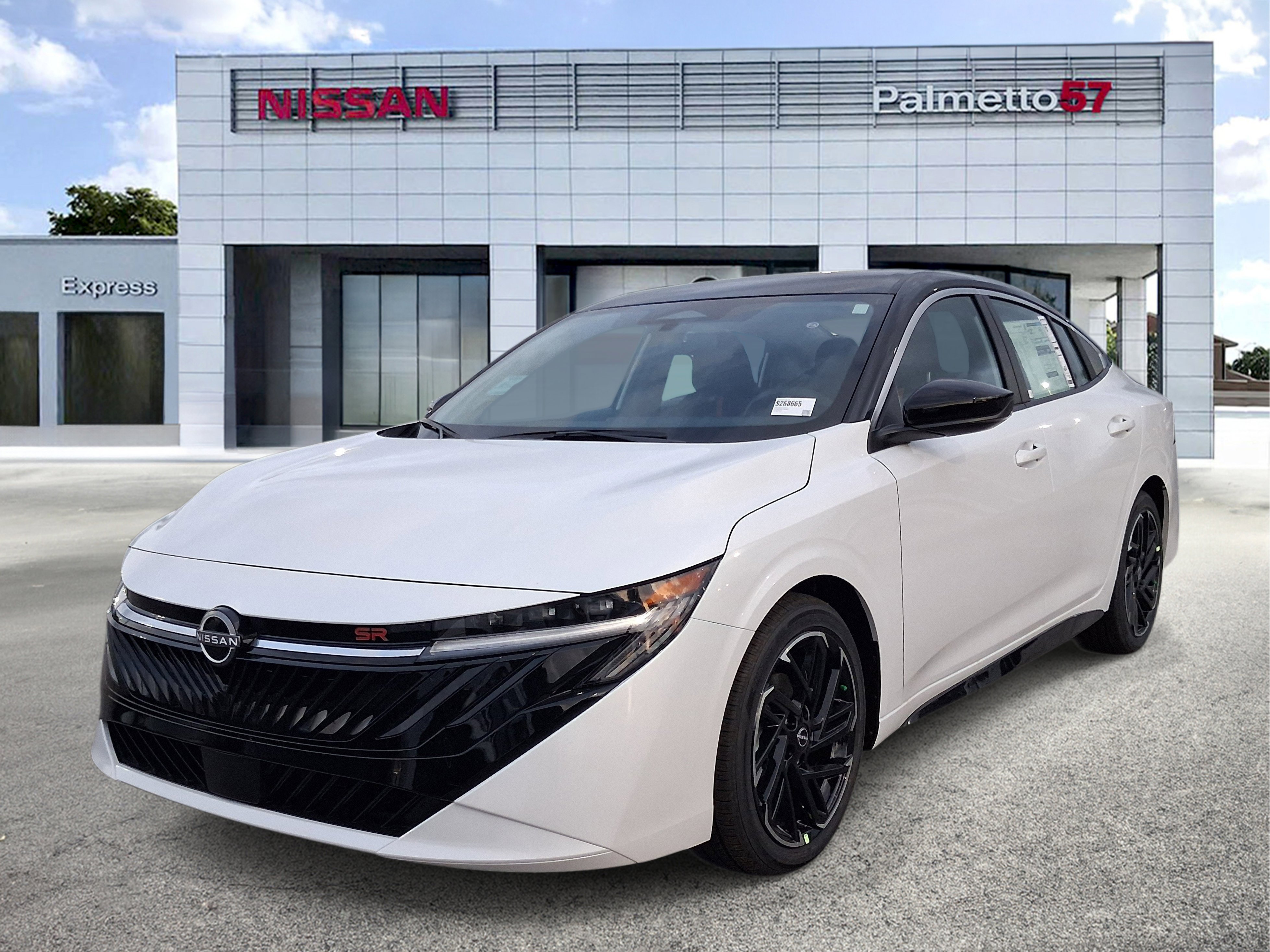 New 2026 Aspen White TriCoat / Super Black Two-tone Nissan SR image 3