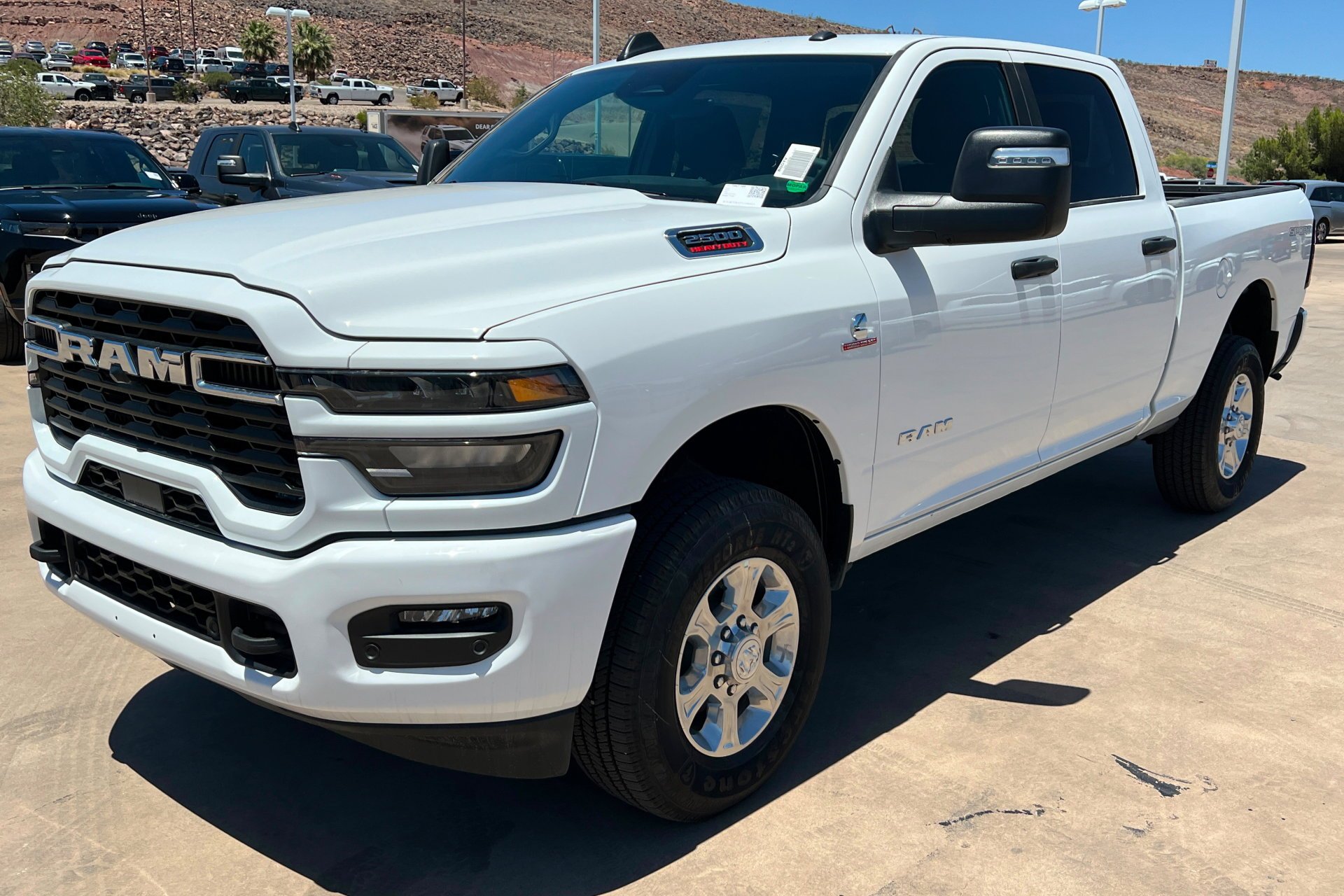 New 2026 Bright White Clear-Coat Exterior Paint RAM Big Horn image 1