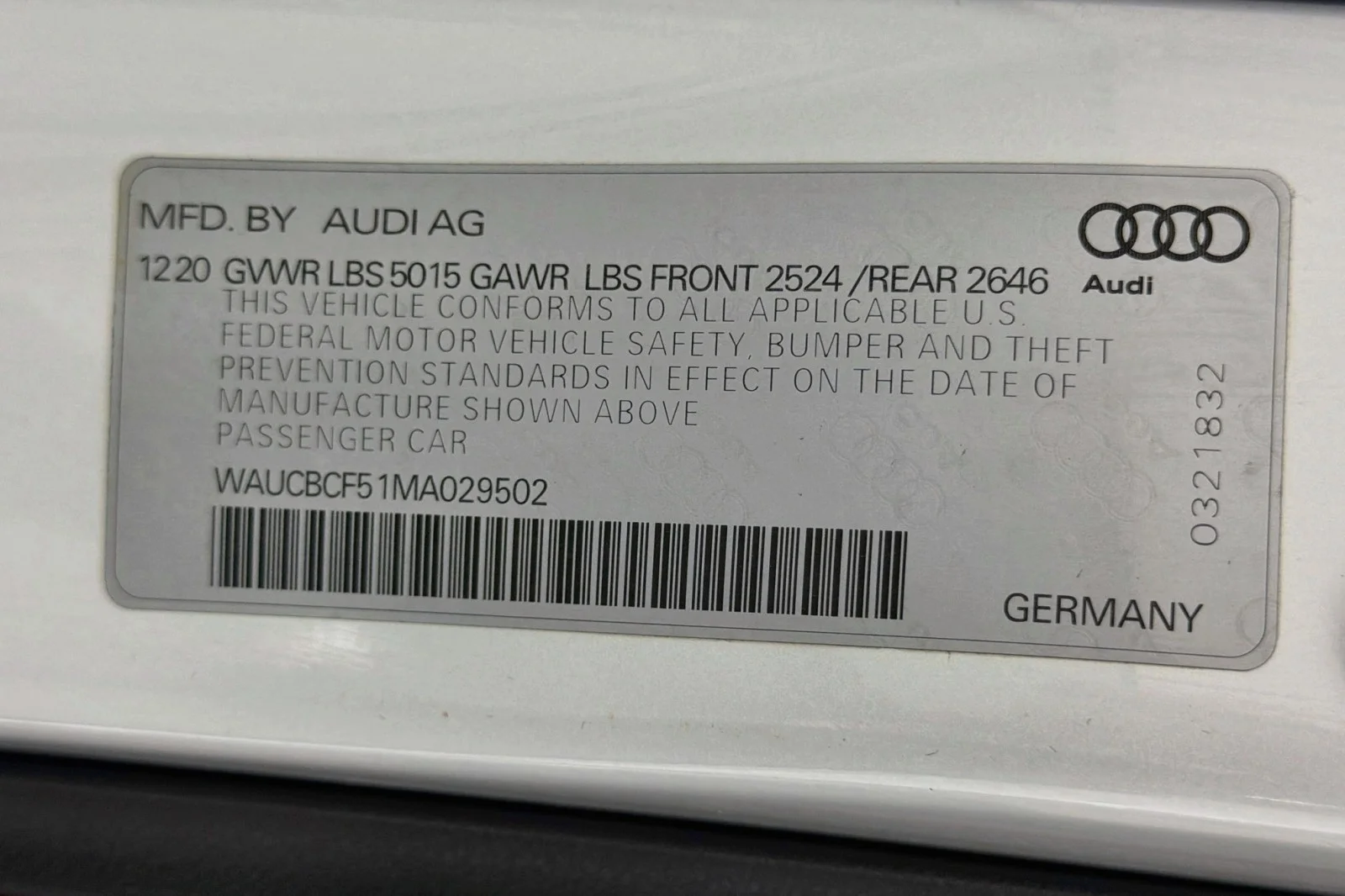 Used 2021 Glacier White Metallic Audi Premium Plus image 25