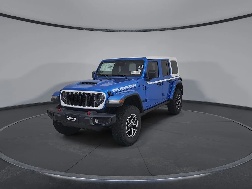 New 2026 Hydro Blue Pearl-Coat Exterior Paint Jeep Rubicon image 6