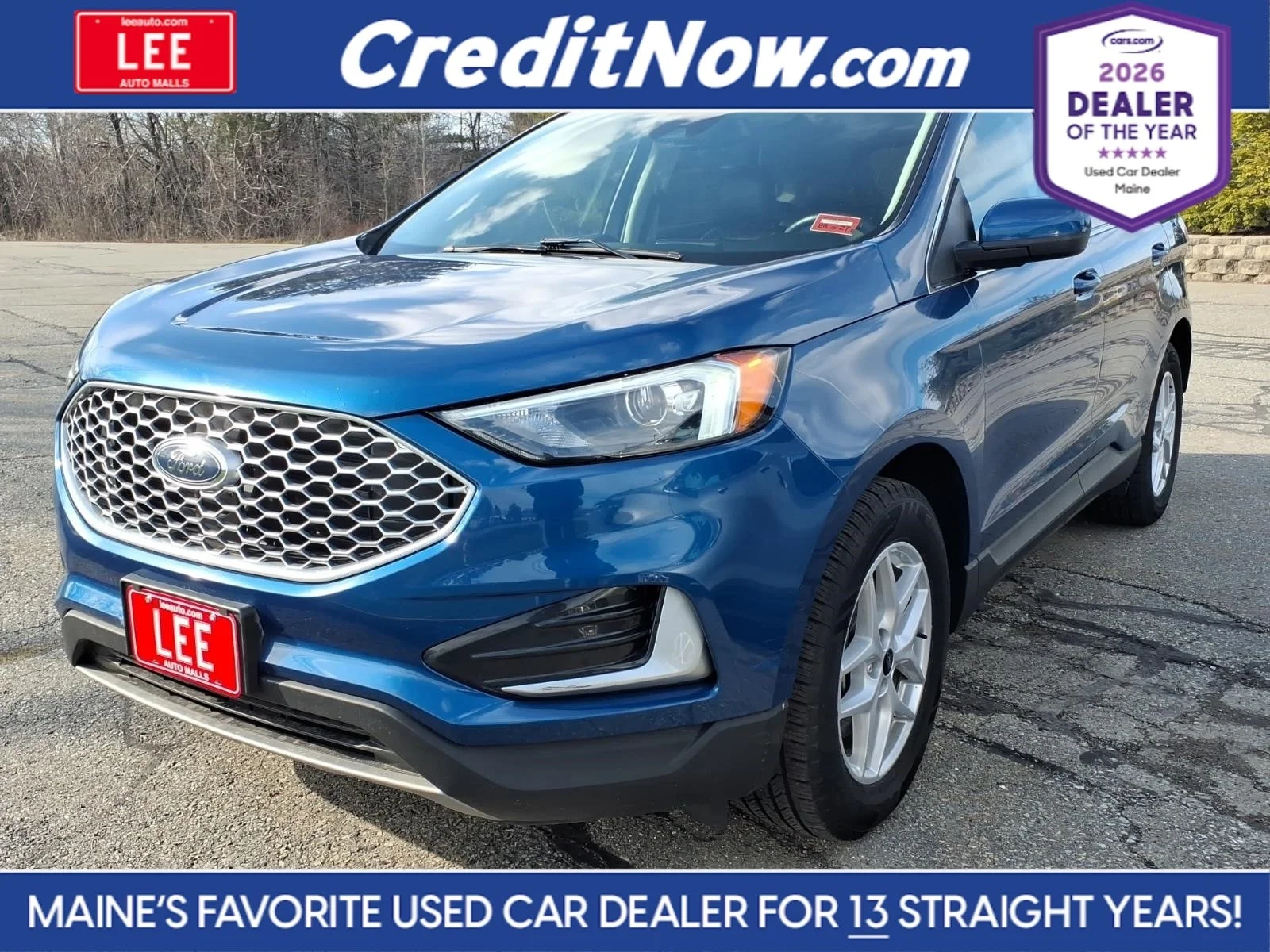 Used 2024 Blue Metallic Ford SEL image 1