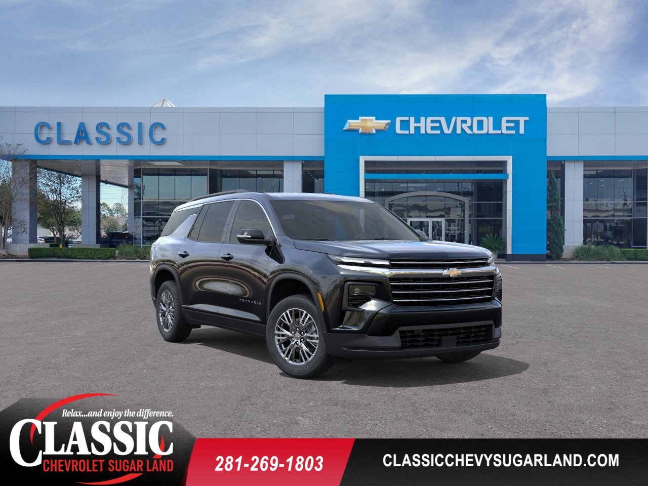 2026 Chevrolet Traverse LT Black at Classic Elite Chevrolet Sugar Land