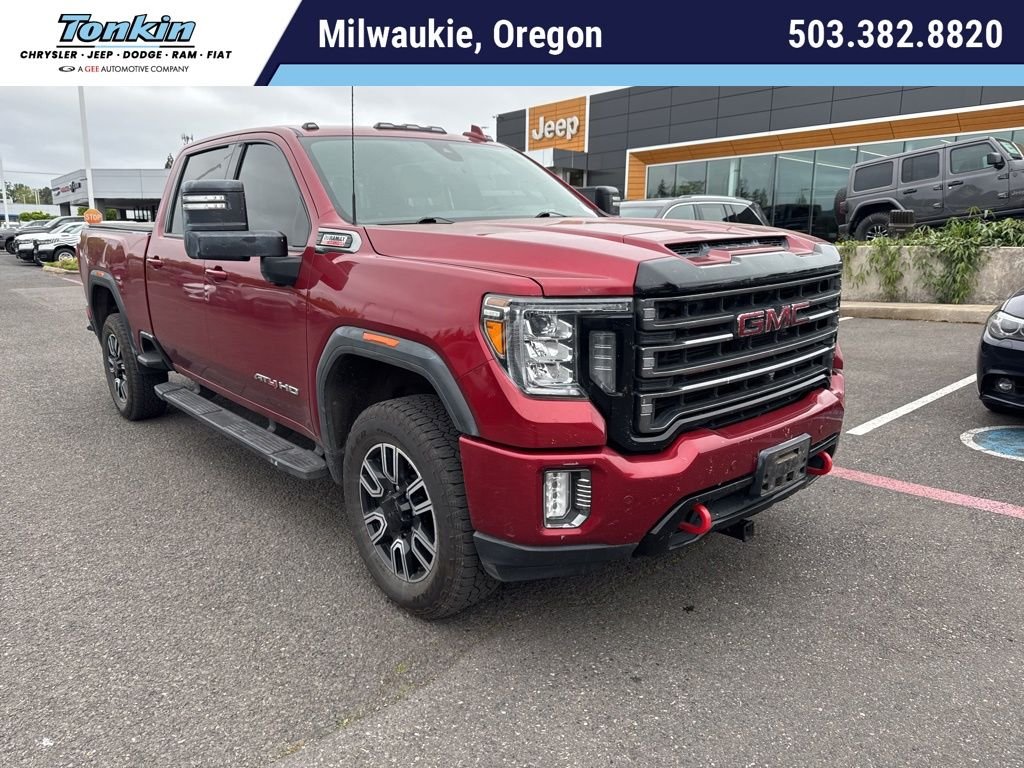 Used 2020 Cardinal Red GMC AT4 image 1