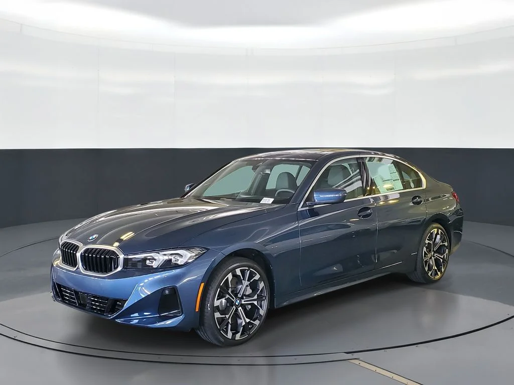New 2026 Blue BMW 330i image 1