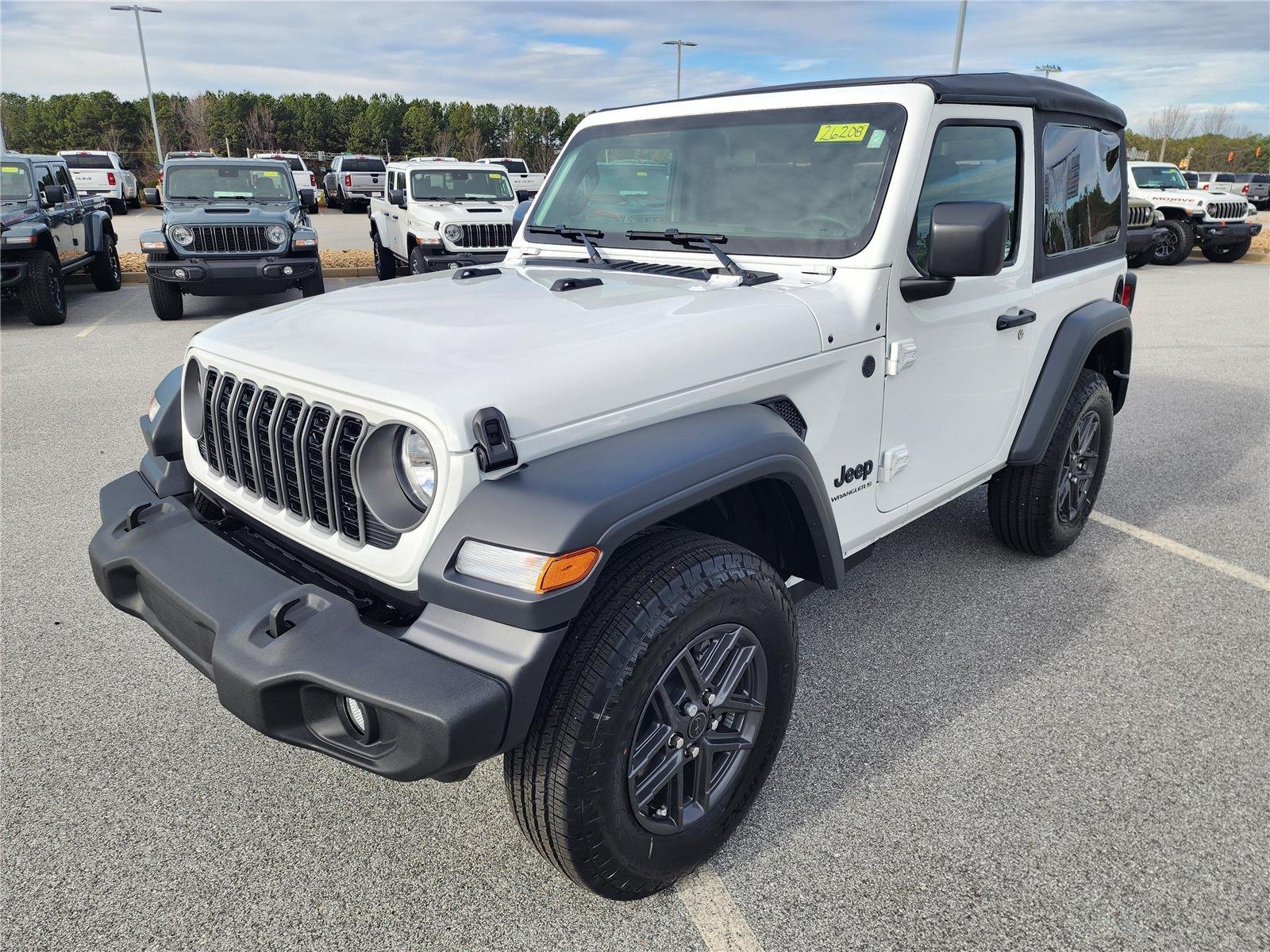 New 2026 Bright White Clear-Coat Exterior Paint Jeep Sport image 3