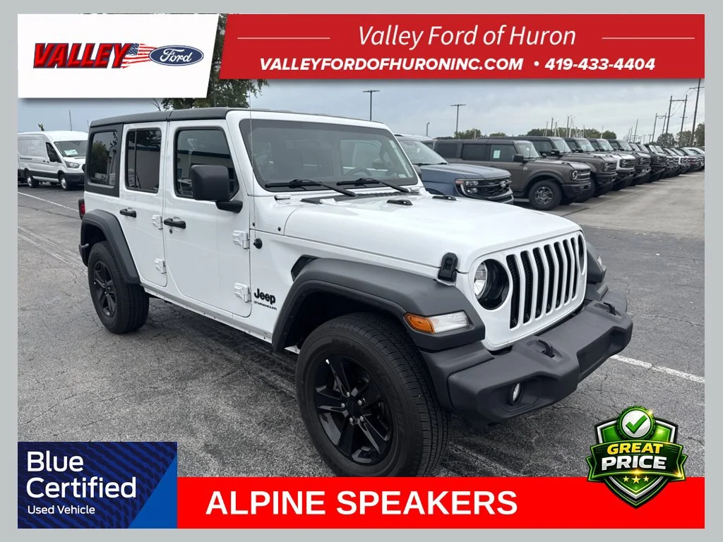 Certified Used 2023 Bright White Clearcoat Jeep Sport image 1
