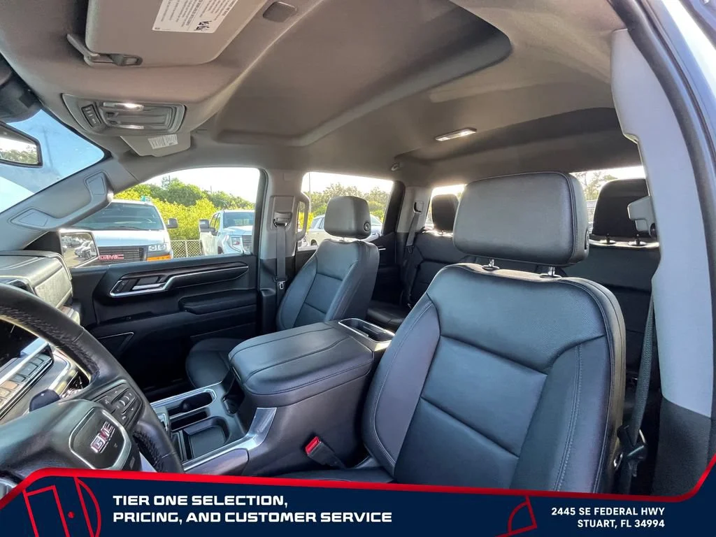 Used 2023 White Frost Tricoat GMC SLT image 15