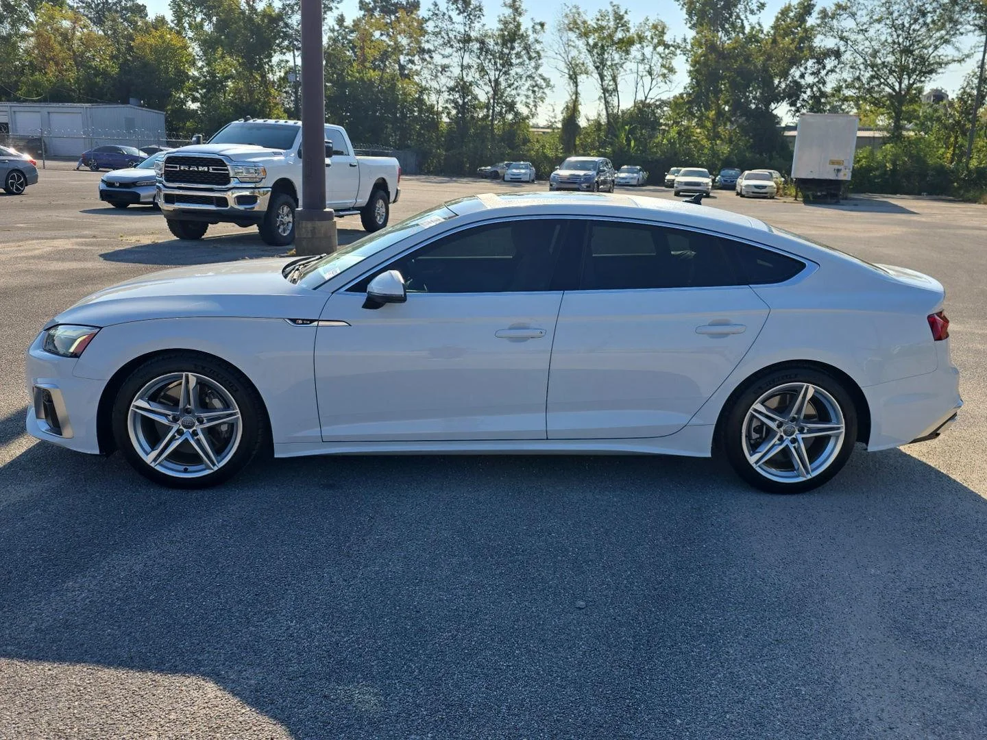 Used 2021 Glacier White Metallic Audi S line Premium Plus image 8