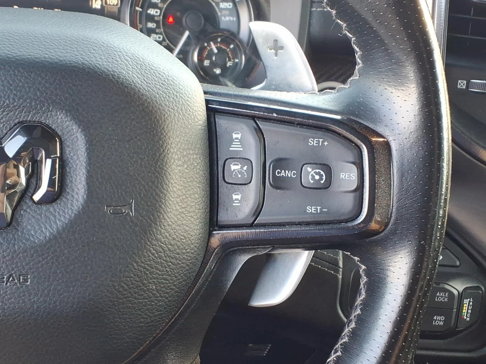 Used 2022 Diamond Black Crystal Pearlcoat Ram TRX image 18