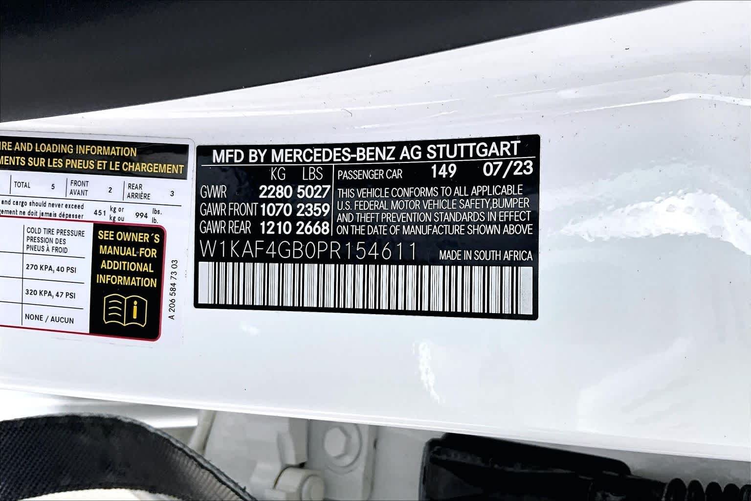 Used 2023 Polar White Mercedes-Benz C 300 image 29