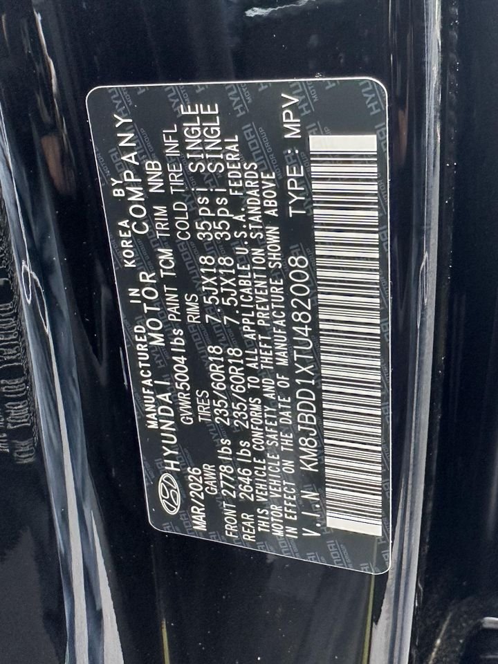 New 2026 Ash Black Hyundai SEL image 32