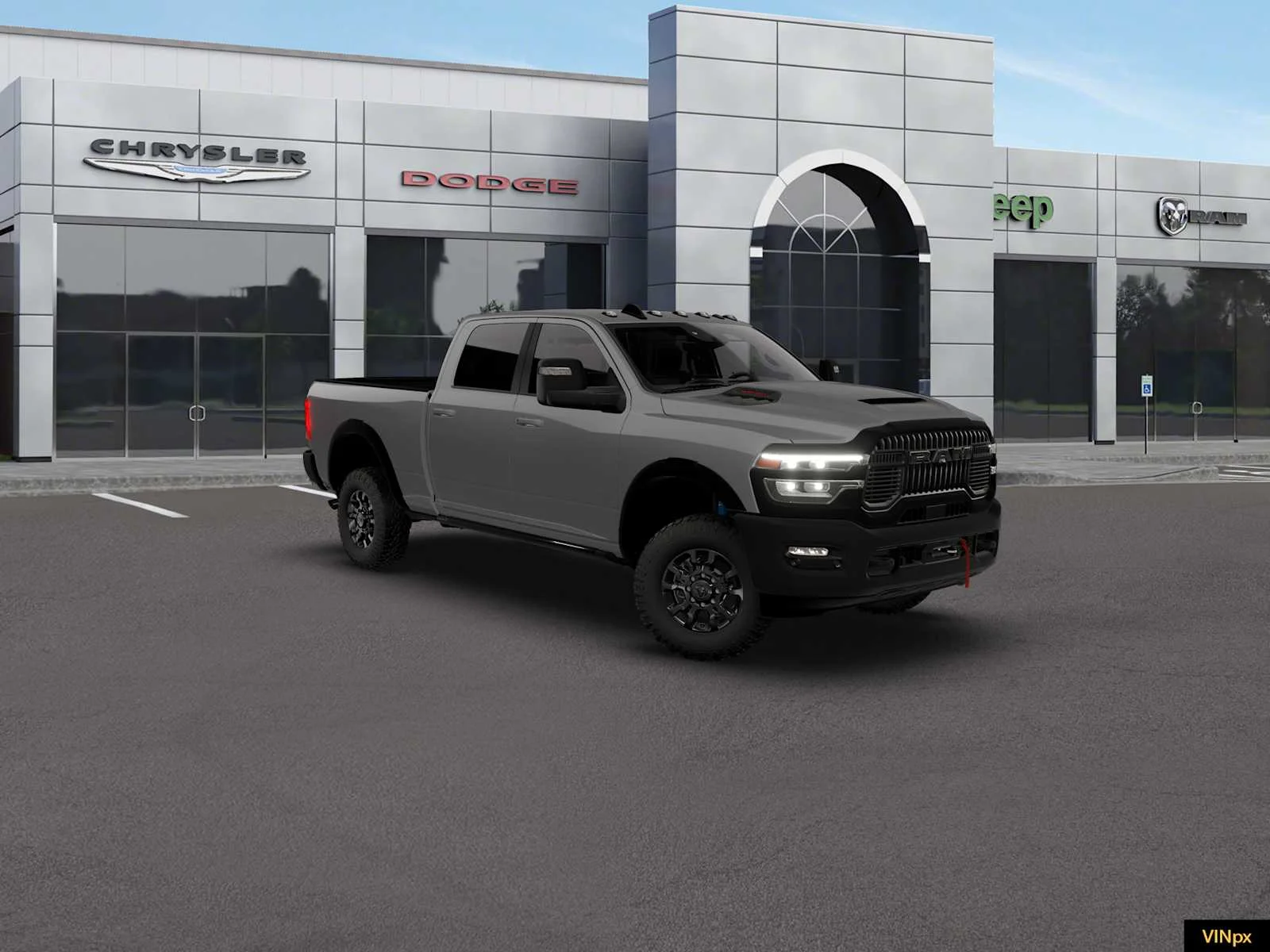 New 2026 Ceramic Gray Clear-Coat Exterior Paint RAM Power Wagon image 11