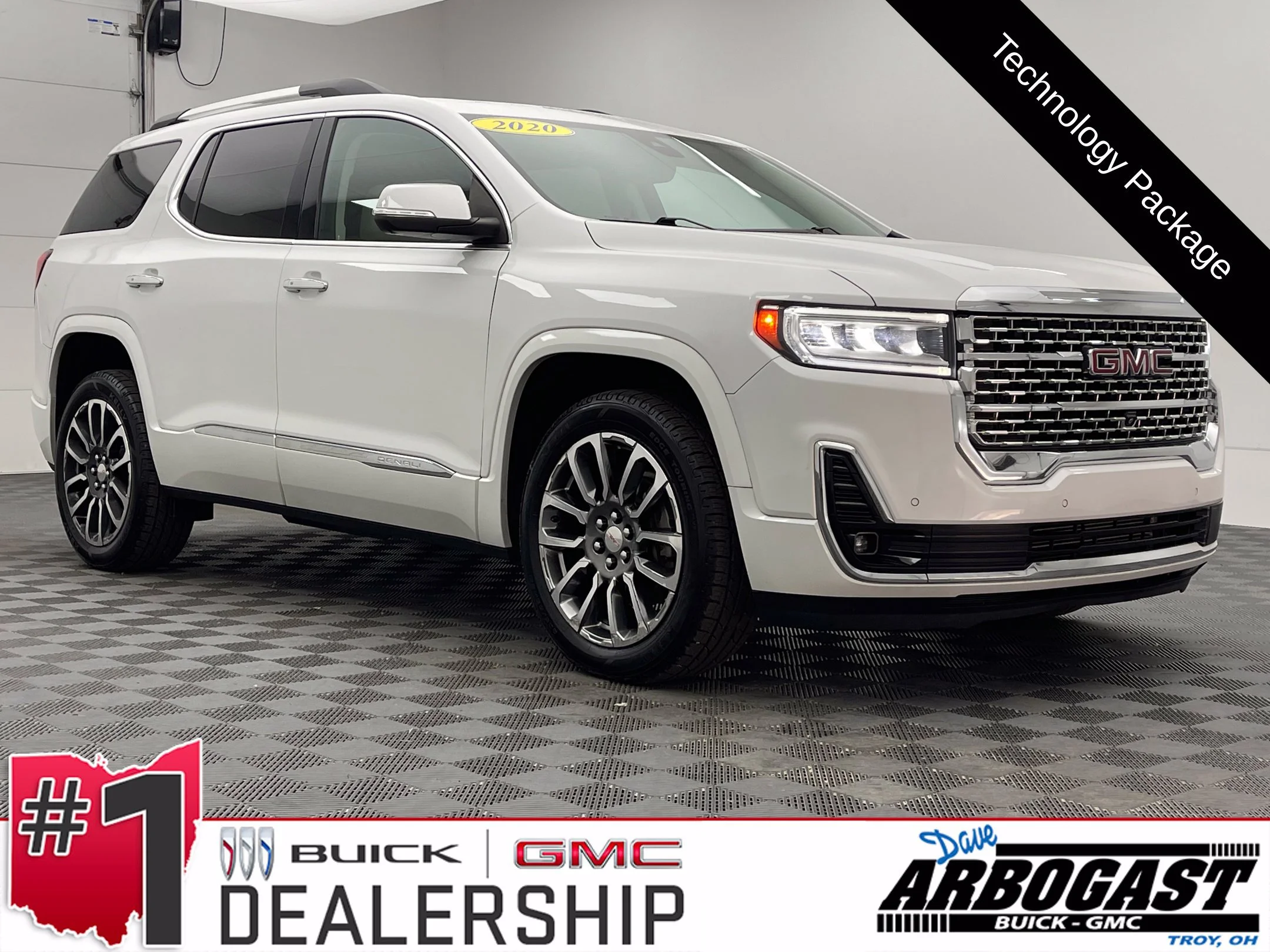 Used 2020 WHITE FROST TRICOAT GMC Denali image 1