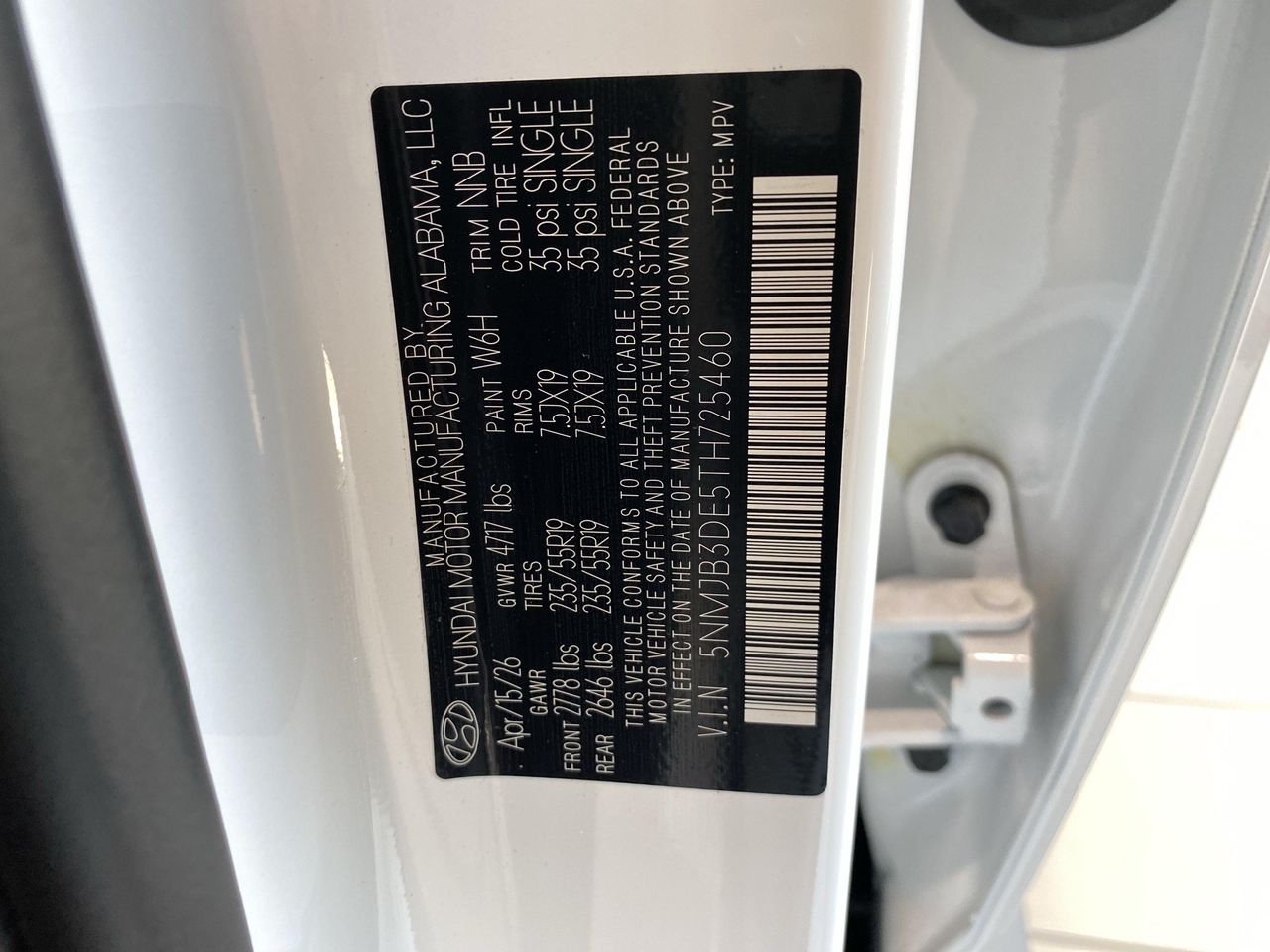 New 2026 Serenity White Pearl Hyundai SEL FWD image 28