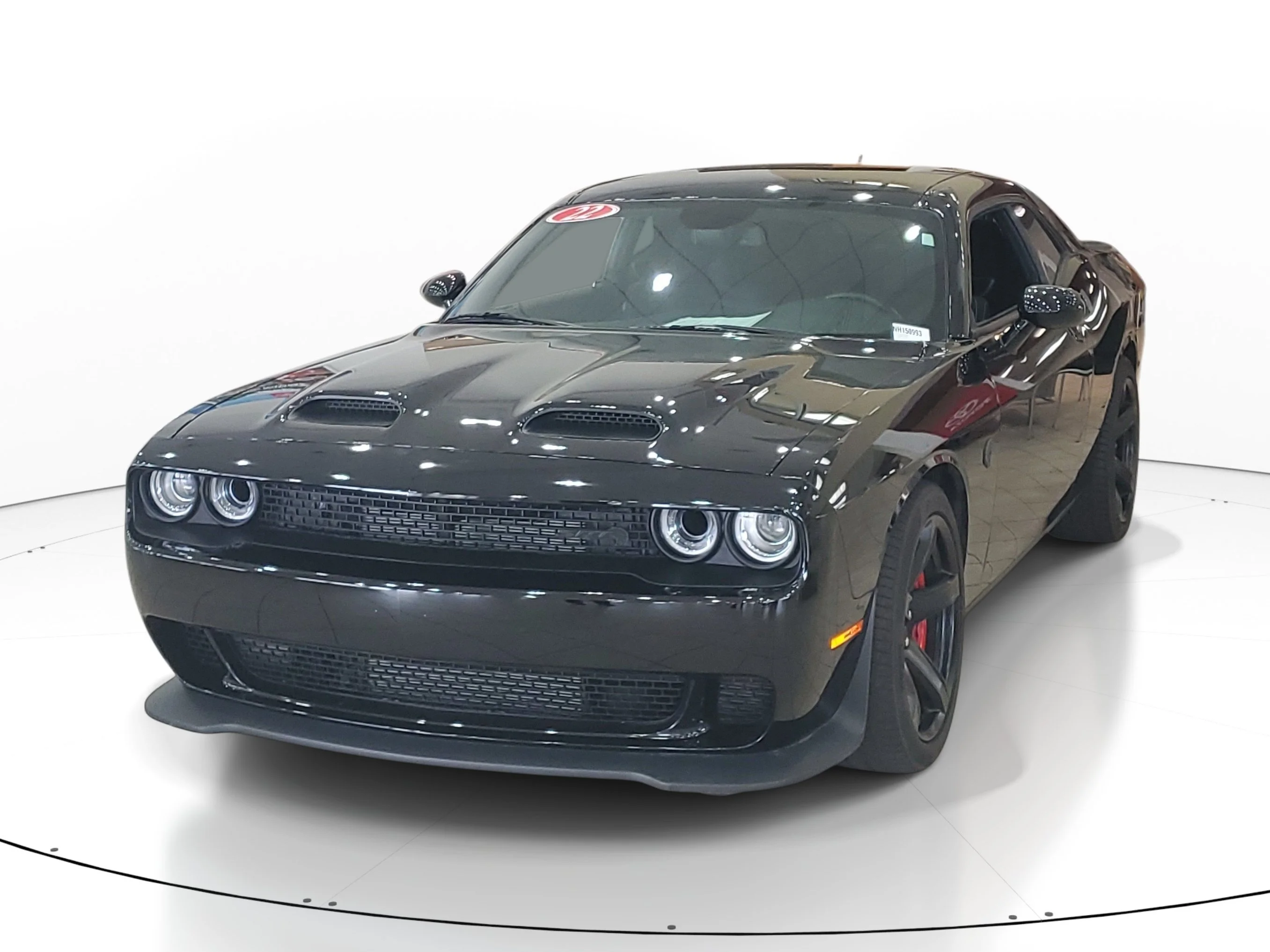 Used 2022 Pitch Black Clearcoat Dodge SRT Hellcat image 3