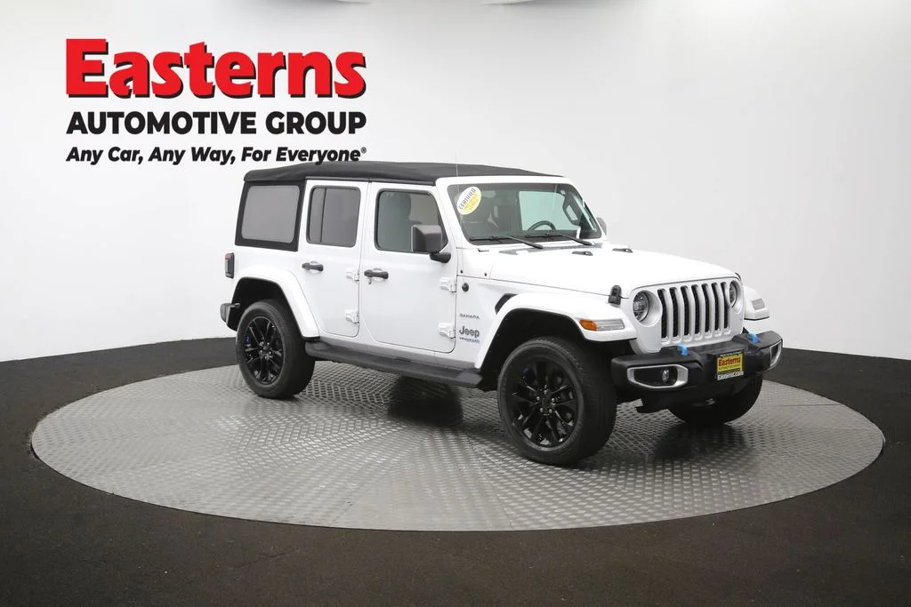 Used 2022 White Jeep Unlimited Sahara 4xe image 50