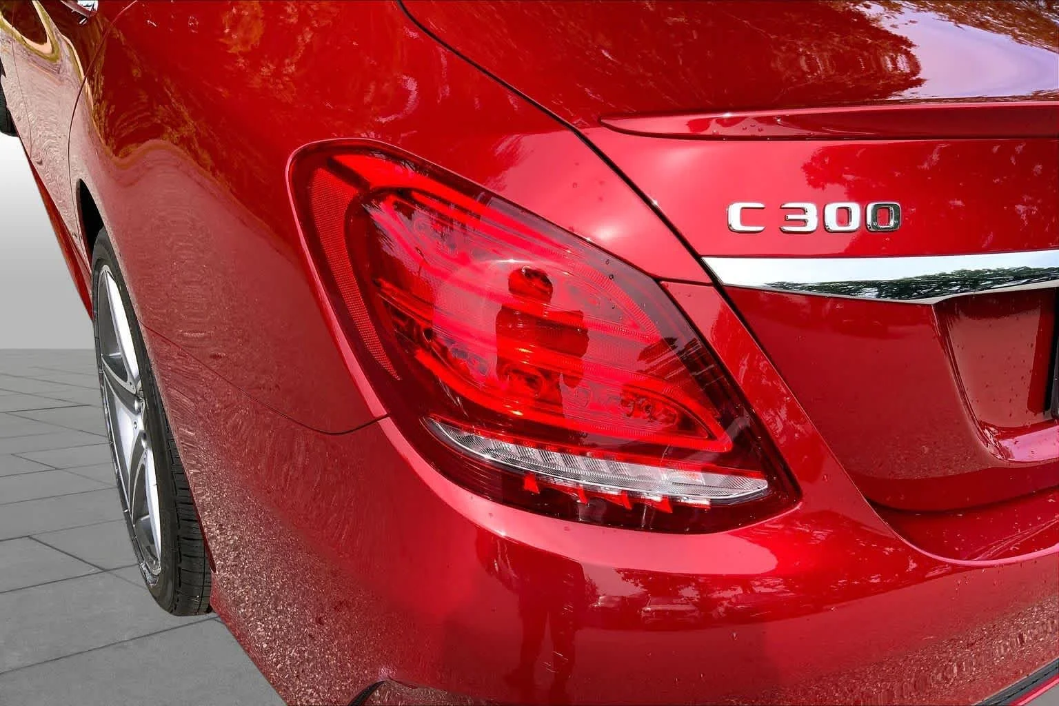 Used 2018 designo Cardinal Red Metallic Mercedes-Benz C 300 image 28