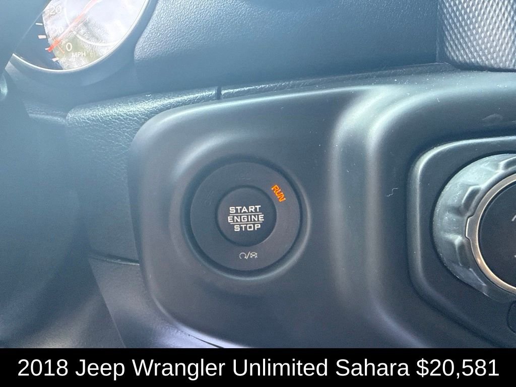 Used 2018 Crystal Metallic Jeep Unlimited Sahara image 22