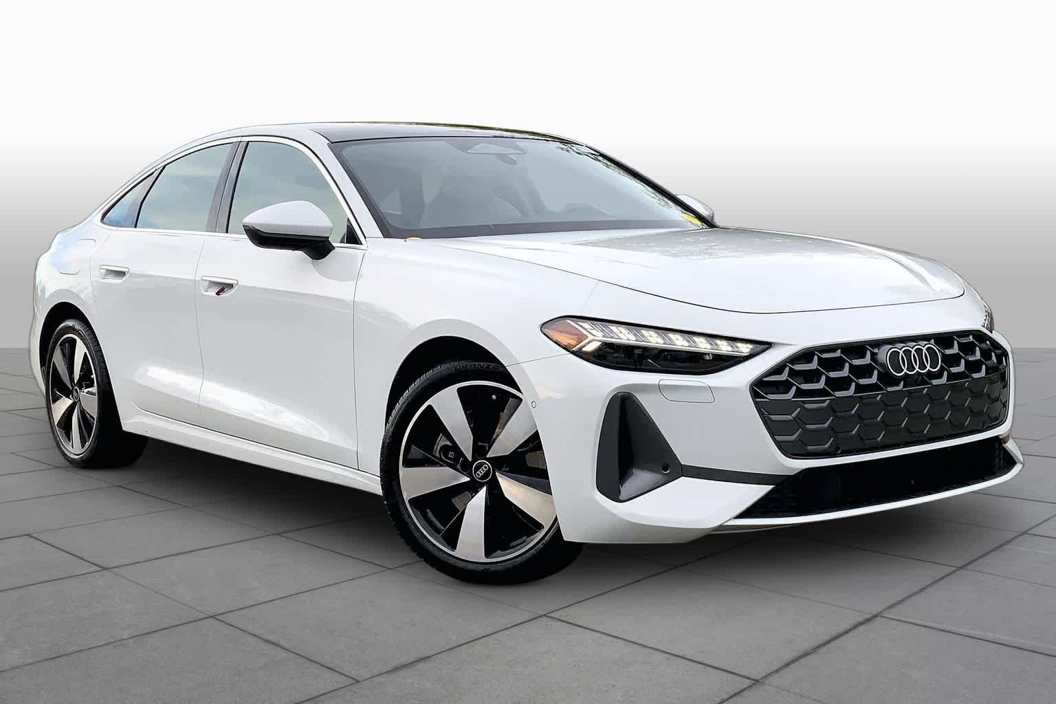 Used 2025 Glacier White Metallic Audi Premium Plus image 3