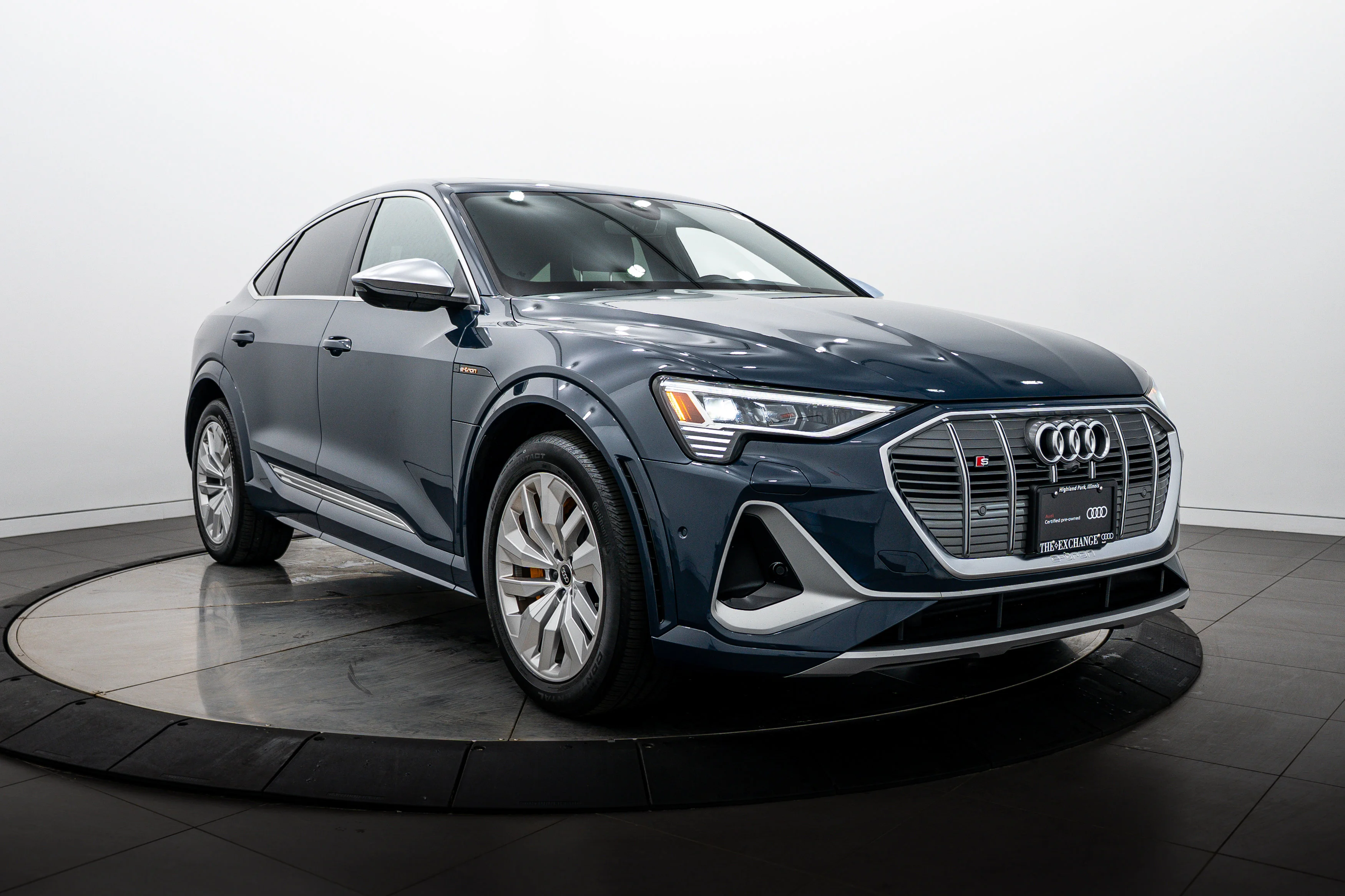 Certified 2023 Audi e-tron S Sportback Premium Plus with VIN WA11CBGE1PB014491 for sale in Highland Park, IL