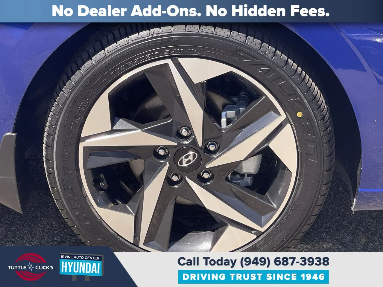 Used 2022 Intense Blue HYUNDAI SEL image 19