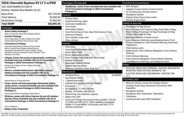 New 2026 Riptide Blue Metallic Chevrolet LT image 17