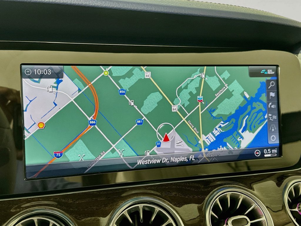 Used 2019 White Mercedes-Benz E 450 CONVERTIBLE BLUE TOP YACHT BLUE LEATHER INT. image 13