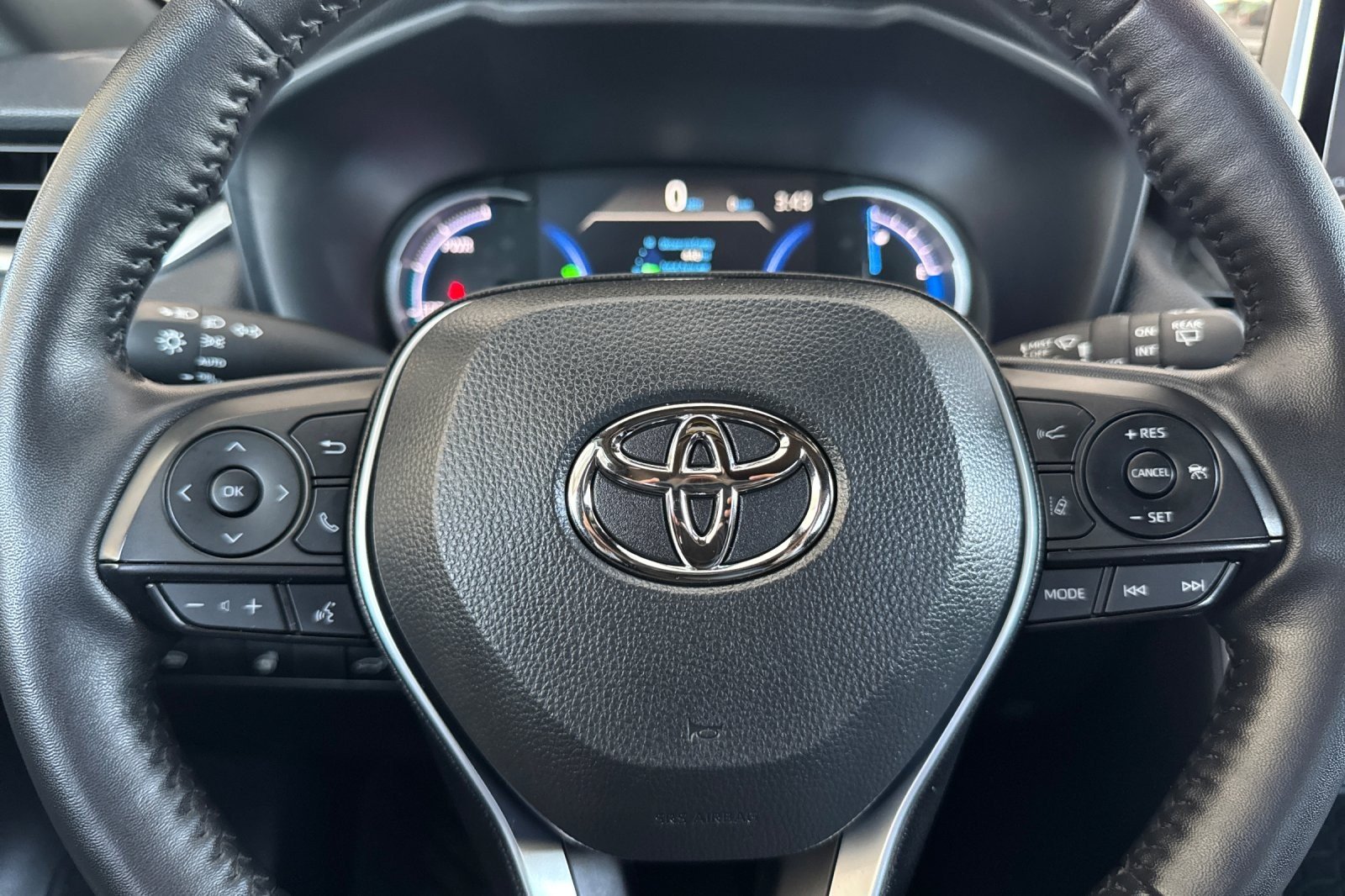 Used 2025 Cavalry Blue Toyota Hybrid SE image 22
